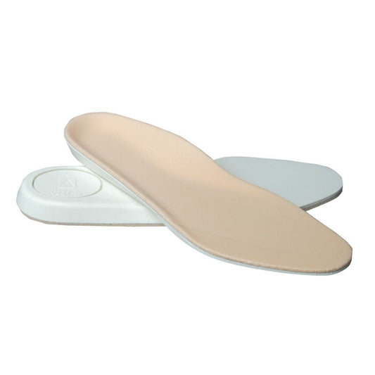 Insole AliMed® Duo/Laminate D-Soles™ Full Length Plastzote® Foam / Urethane Female 10-1/2 to 12 / Male 8-1/2 to 10 Beige / White