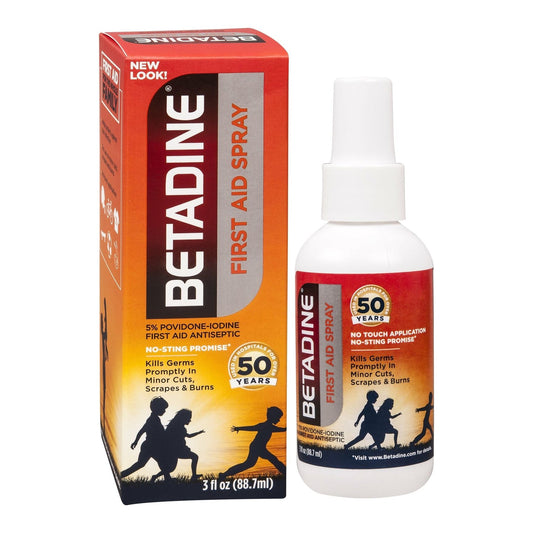 Antiseptic Povidone-Iodine Betadine® Topical Liquid 3 oz. Spray Bottle