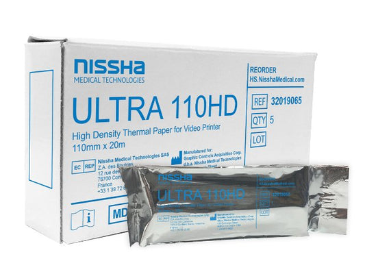 Ultrasound Video Paper Nissha Roll High Density Without Grid
