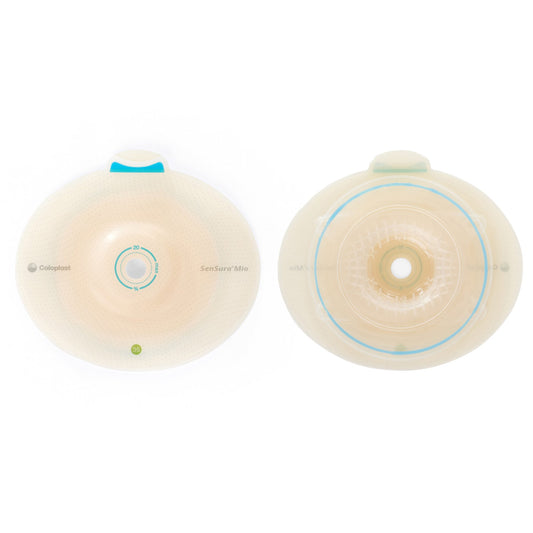 Ostomy Barrier SenSura® Mio Flex Trim to Fit, Extended Wear Elastic Adhesive 50 mm Flange Red Code System 15 to 30 mm Opening