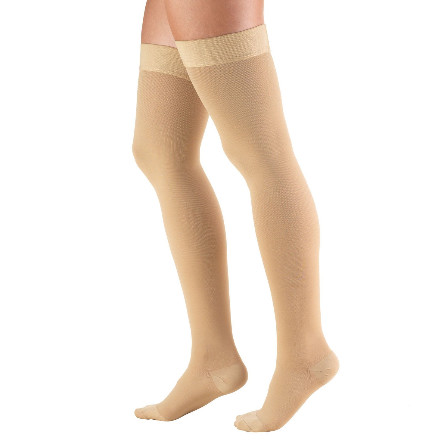 Compression Stocking Truform® Thigh High X-Large Beige Closed Toe