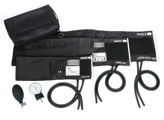Aneroid Sphygmomanometer Unit Prestige Medical Multiple Sizes Nylon Cuff 18 to 50 cm Pocket Aneroid