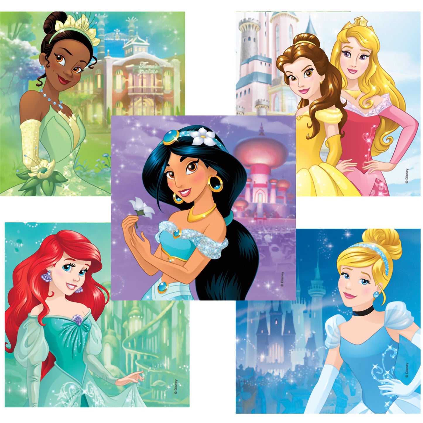 Disney® 90 per Pack Princesses Castles Sticker 2-1/2 Inch