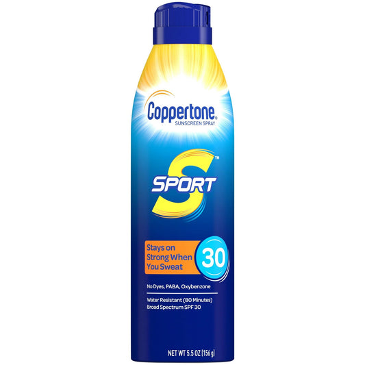 Sunscreen Coppertone® Sport SPF 30 Liquid 5.5 oz. Aerosol Can