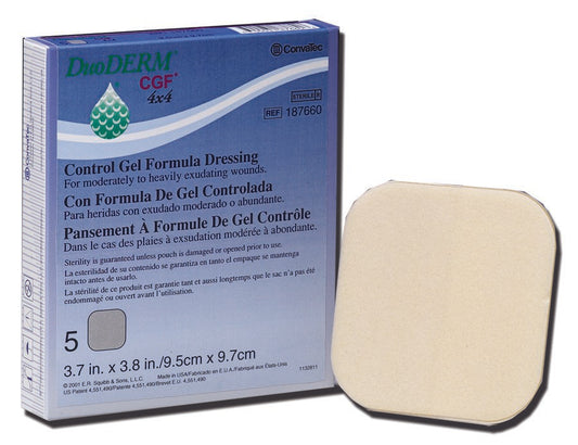 Hydrocolloid Dressing DuoDERM® CGF® Foam Backing 6 X 8 Inch Rectangle Hydrocolloid