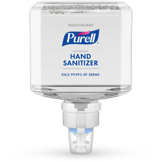 Hand Sanitizer Purell® Healthcare Advanced 1,200 mL Ethyl Alcohol Foaming Dispenser Refill Bottle