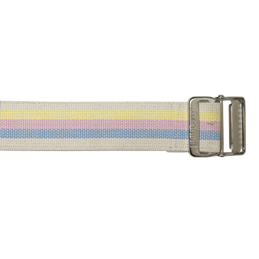Gait Belt SkiL-Care™ 72 Inch Length Pastel Stripe Cotton