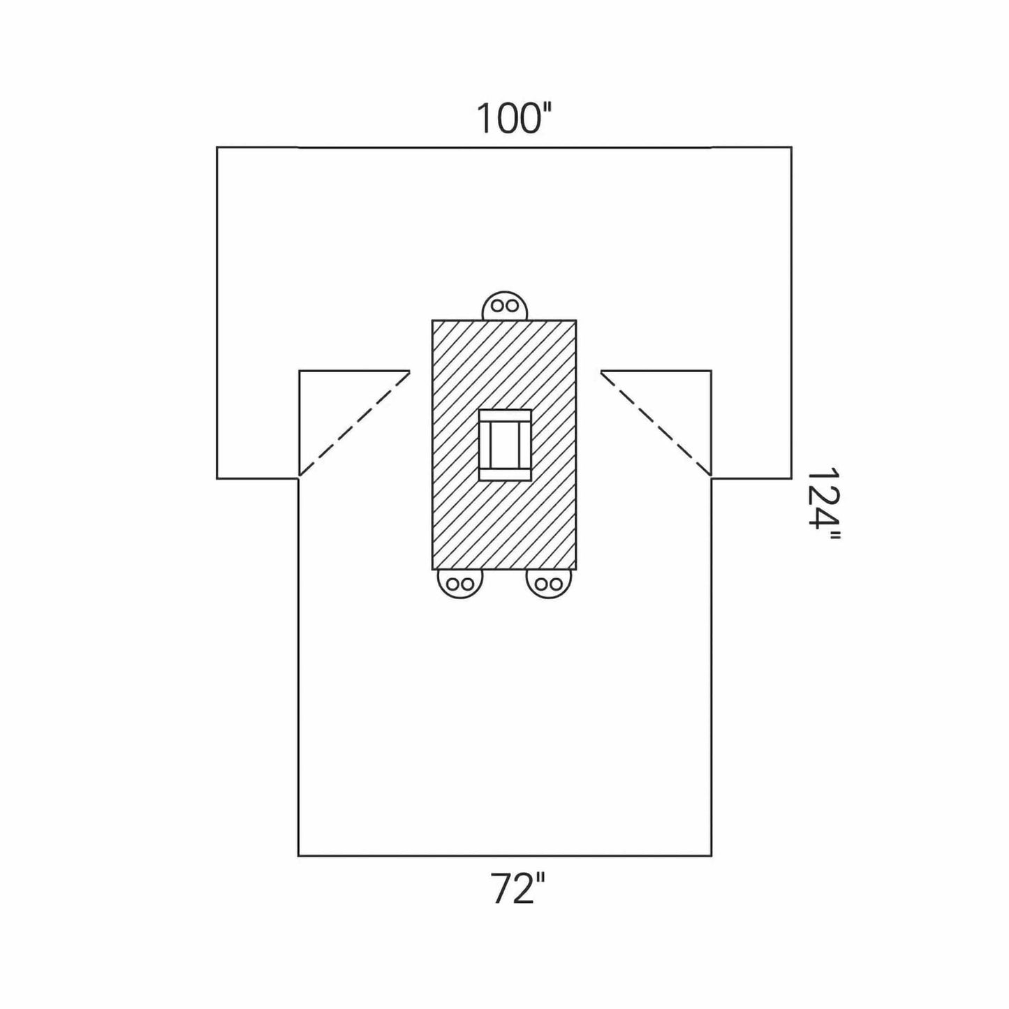 Abdominal Drape Laparotomy Drape 100 W X 72 W X 124 L Inch Sterile