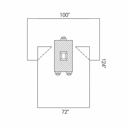 Abdominal Drape Laparotomy Drape 100 W X 72 W X 124 L Inch Sterile