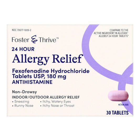 Allergy Relief Foster & Thrive™ 180 mg Strength Tablet 30 per Box