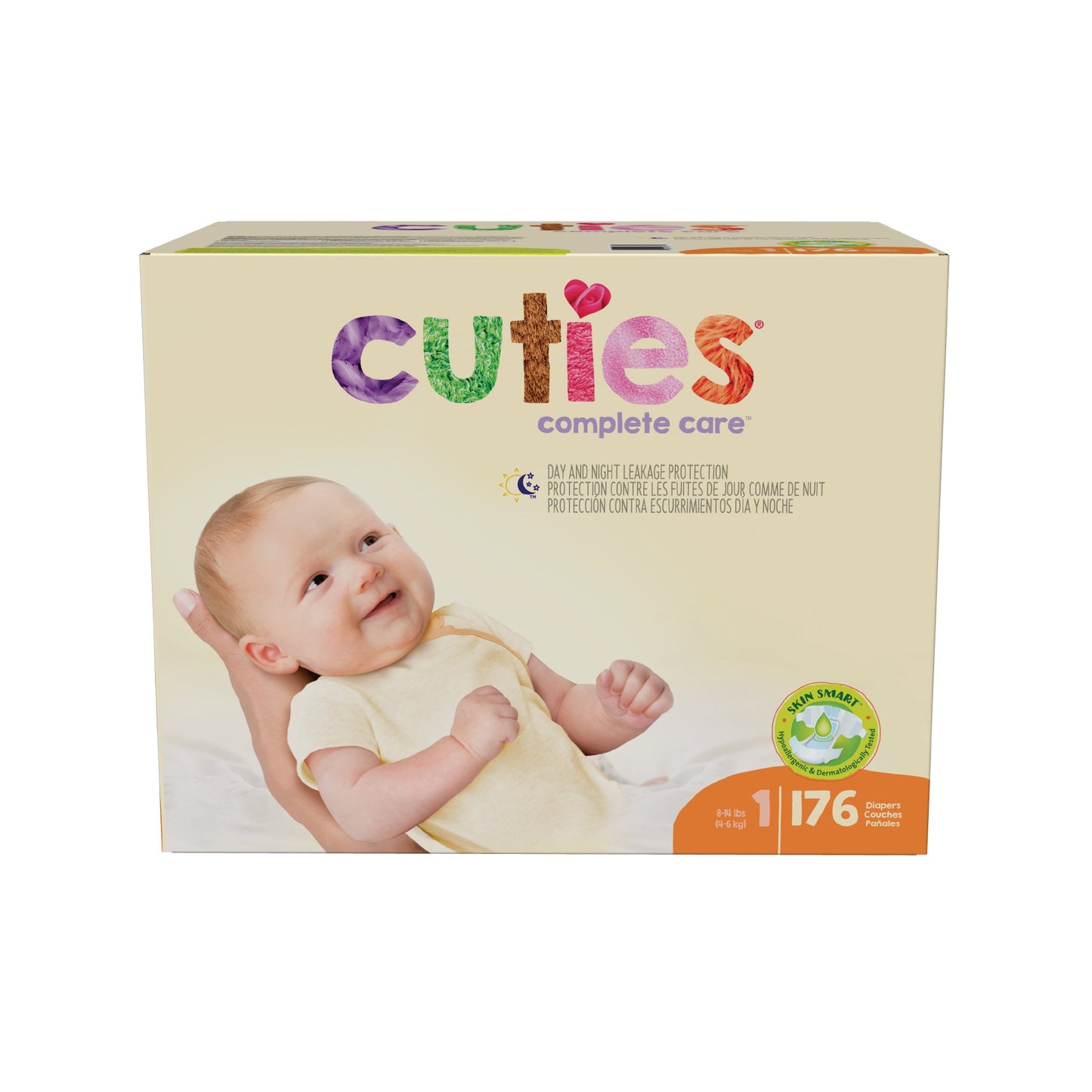 Unisex Baby Diaper Cuties® Complete Care Size 1 Disposable Heavy Absorbency