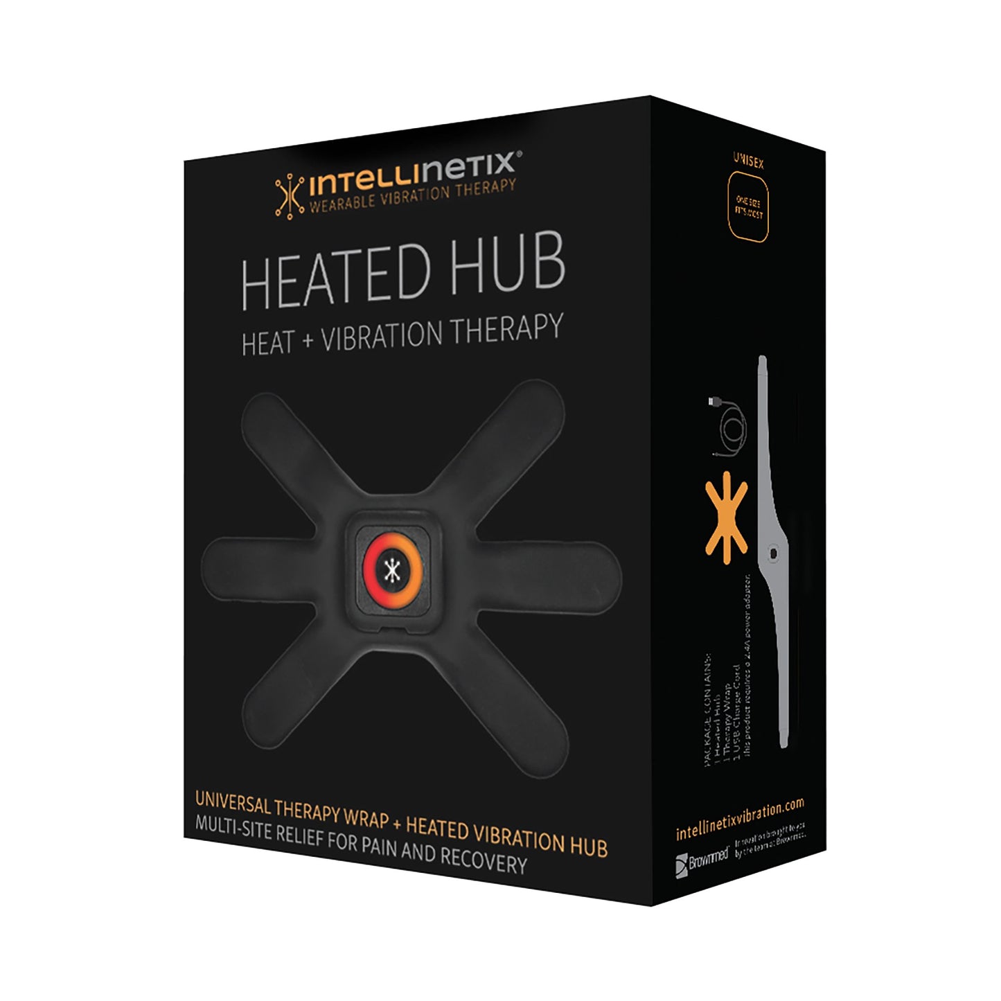 Heat + Vibration Therapy Wrap Intellinetix® Arm / Leg / Lumbar One Size Fits Most