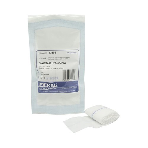Vaginal Packing Non-impregnated 2 Inch X 1 Yard Sterile