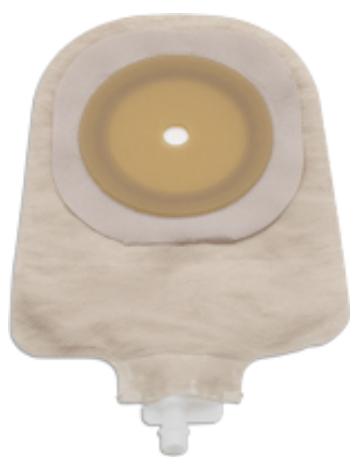 Urostomy Pouch One-Piece System 9 Inch Length Flat, Pre-Cut 1-1/2 Inch Stoma
