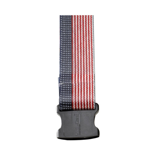 Gait Belt SkiL-Care™ PathoShield 60 Inch Length Stars and Stripes Design Plastic Coated Webbing