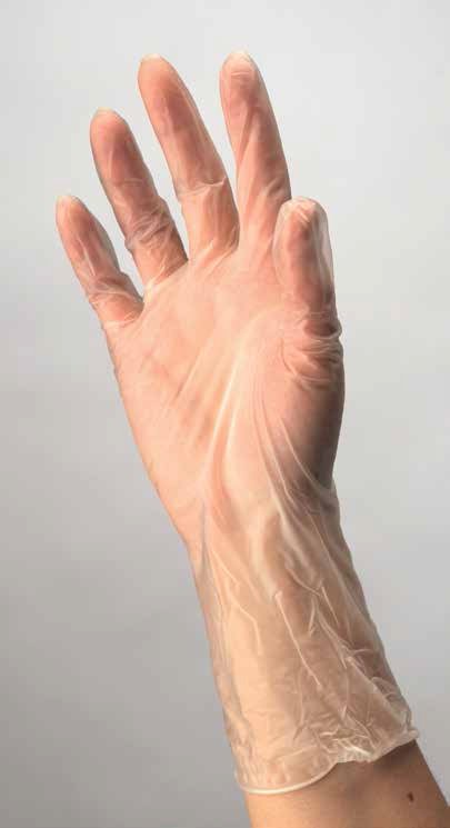 Exam Glove ESTEEM™ Medium NonSterile Vinyl Standard Cuff Length Smooth Clear Not Rated