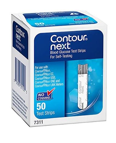 Blood Glucose Test Strips Contour Next 50 Strips per Pack