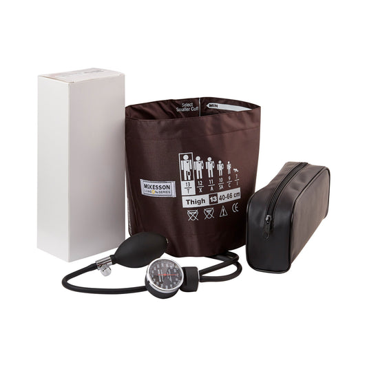 Aneroid Sphygmomanometer Unit McKesson LUMEON™ Thigh Cuff Nylon Cuff 40 - 66 cm Pocket Aneroid