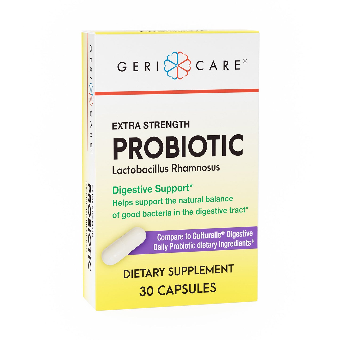Probiotic Dietary Supplement Geri-Care® 30 per Box Capsule