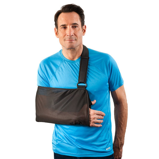 Shoulder Sling Breg® Essential Large Mesh Fabric D-Ring / Hook and Loop Strap Closure Envelope Left or Right Arm