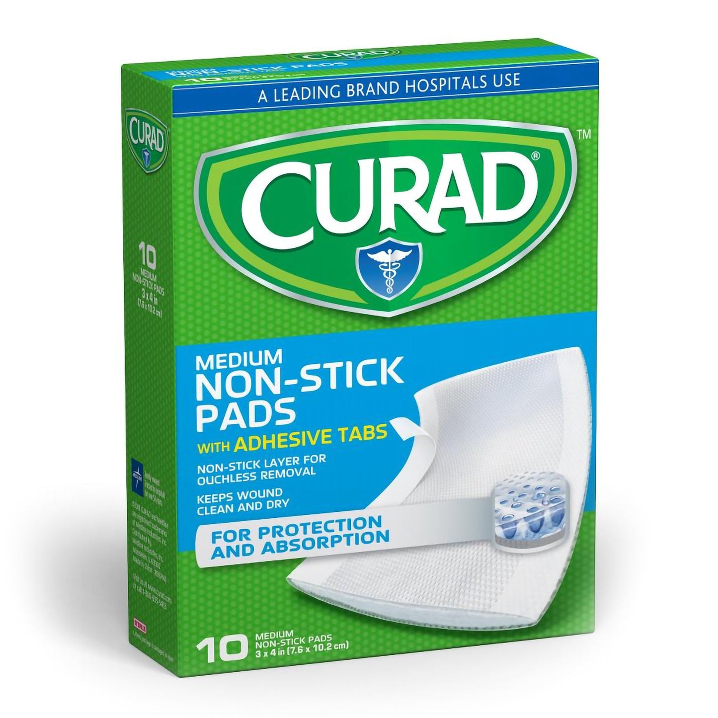 Adhesive Strip Curad® Cotton / Polyester White 3 X 4 Inch Sterile