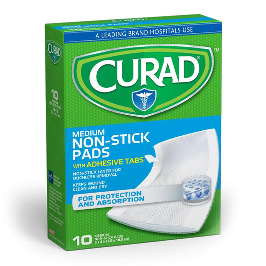 Adhesive Strip Curad® Cotton / Polyester White 3 X 4 Inch Sterile