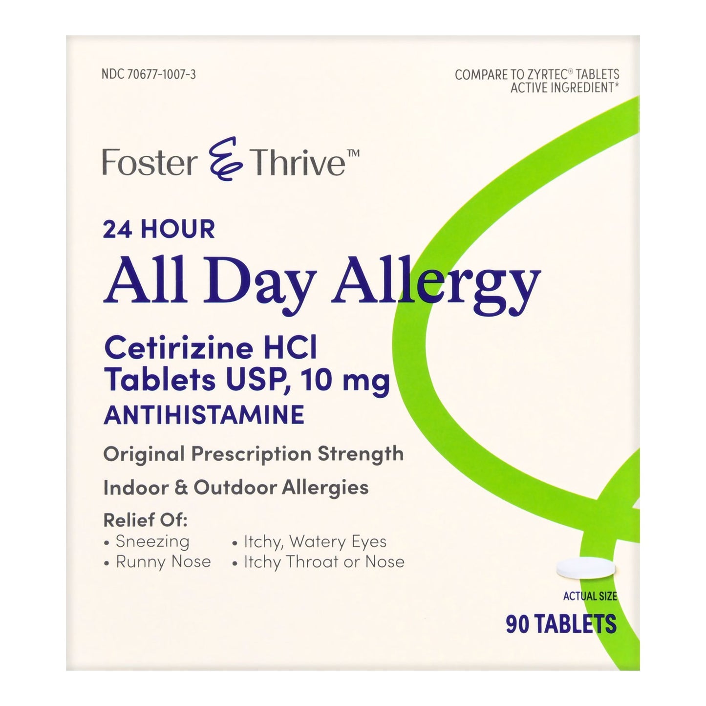 Allergy Relief Foster & Thrive™ 10 mg Strength Tablet 90 per Box