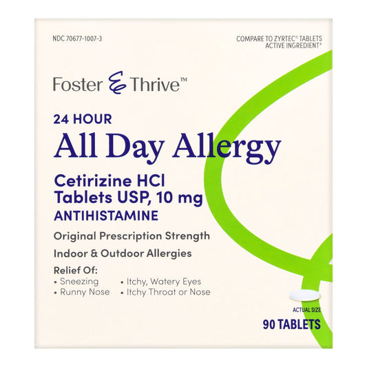 Allergy Relief Foster & Thrive™ 10 mg Strength Tablet 90 per Box