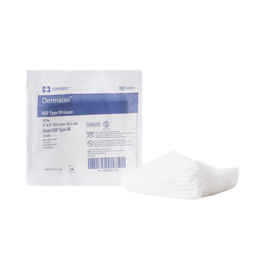 Gauze Sponge Dermacea™ 4 X 4 Inch 12-Ply Sterile 10 per Pack