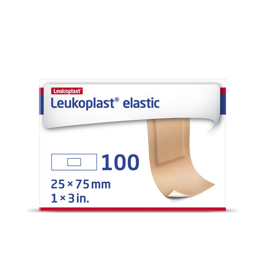 Adhesive Strip Leukoplast® Elastic Cross-Elastic Material Tan 1 X 3 Inch Sterile