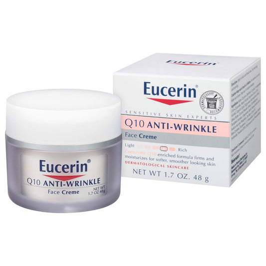 Facial Moisturizer Eucerin® Q10 Anti-Wrinkle Sensitive Skin 1.7 oz. Jar Unscented Cream
