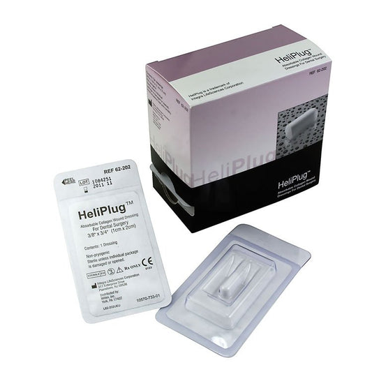 Absorbable Collagen Dressing HeliPlug® 3/8 X 3/4 Inch Cylindrical Sterile
