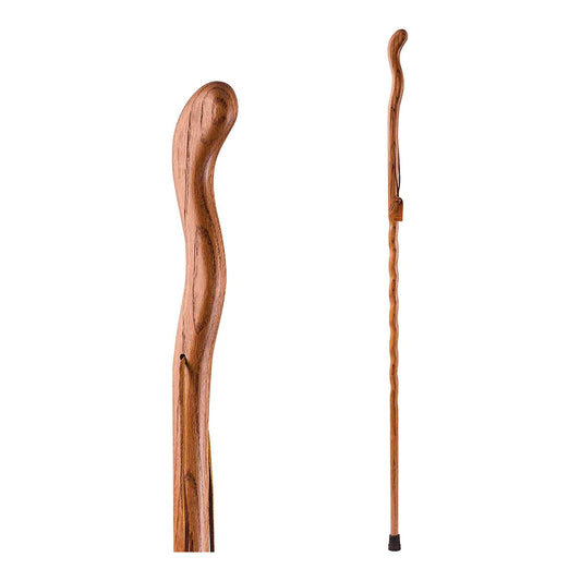 Walking Stick Brazos™ Twisted Fitness Walker Wood 48 Inch Height Tan