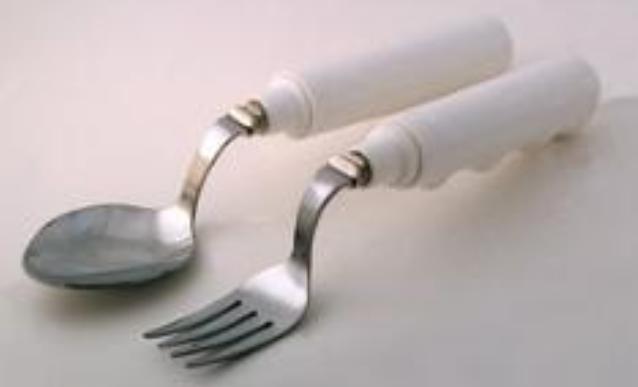 Soup Spoon Grip-Tight Swivel White Stainless Steel / Nylon-Coated