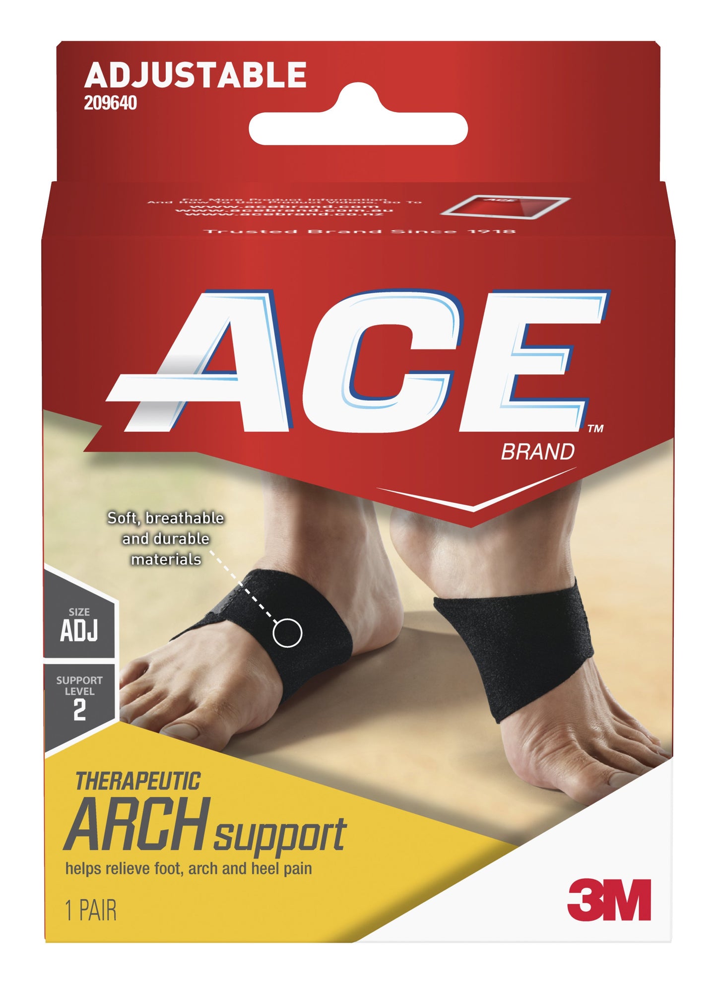 Arch Support 3M™ Ace™ Therapeutic Foot Relief Black