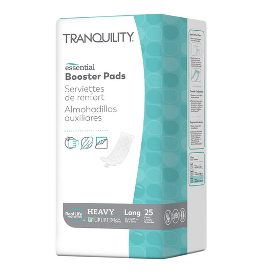 Booster Pad Tranquility® Essential 4-1/4 X 15 Inch Heavy Absorbency Super Absorbent Core Long