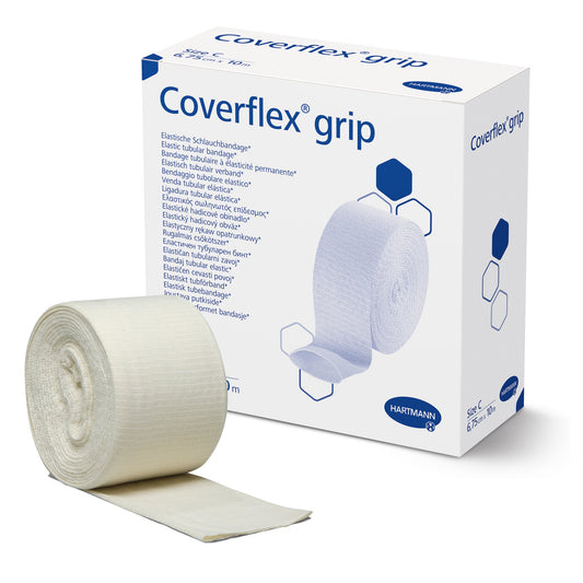 Elastic Tubular Support Bandage Coverflex® grip 2.7 Inch X 11 Yard Pull On Tan NonSterile Size C Low Compression