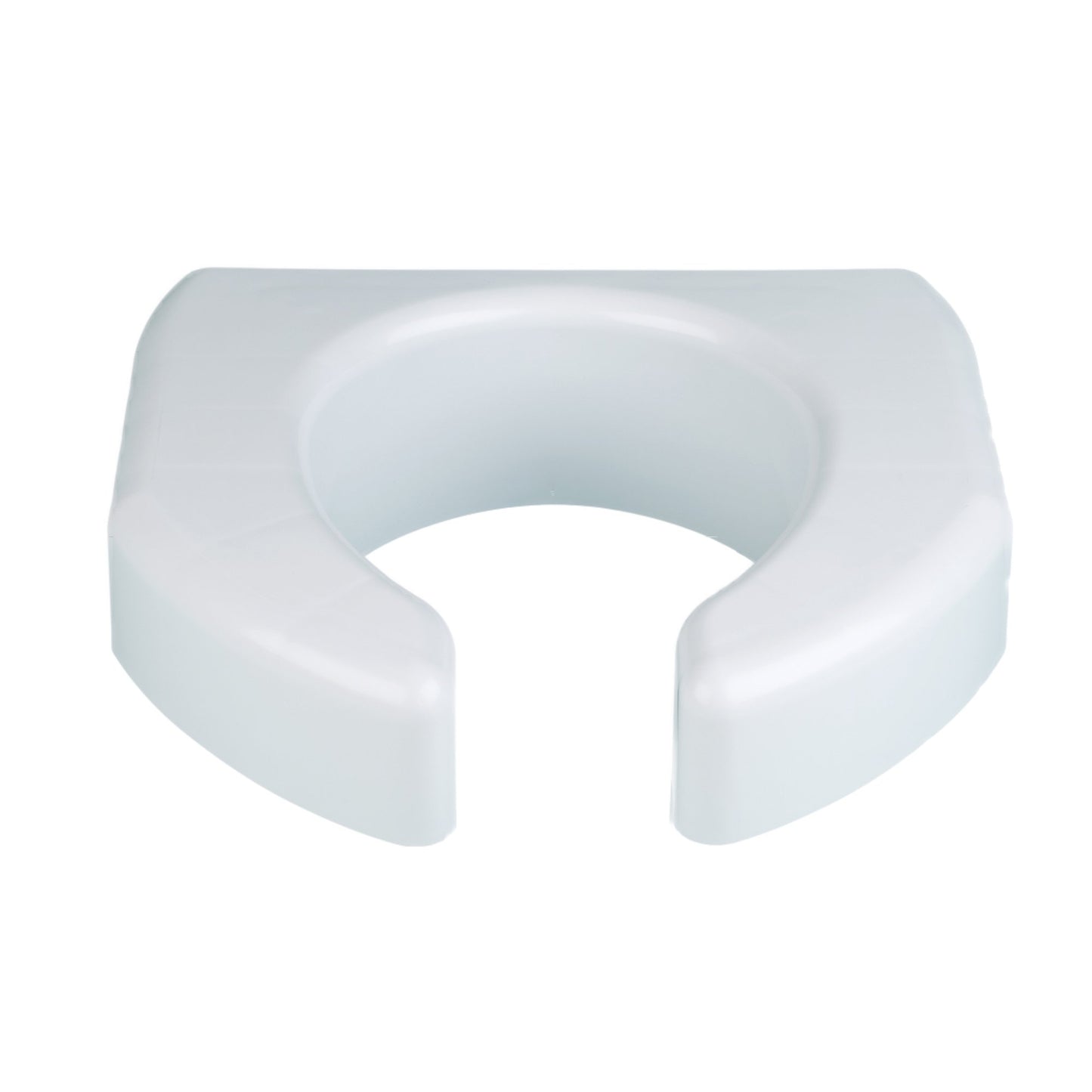Raised Toilet Seat Ableware Basic 3 Inch Height Standard Round 350 lbs. Weight Capacity