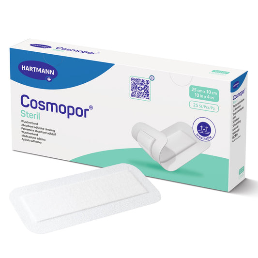 Island Dressing Cosmopor® Steril 4 X 10 Inch Rectangle Sterile Water Resistant Backing