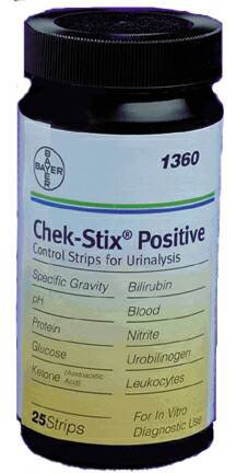 Multi-Analyte Control Chek-Stix® Urinalysis Positive Level 25 Strips