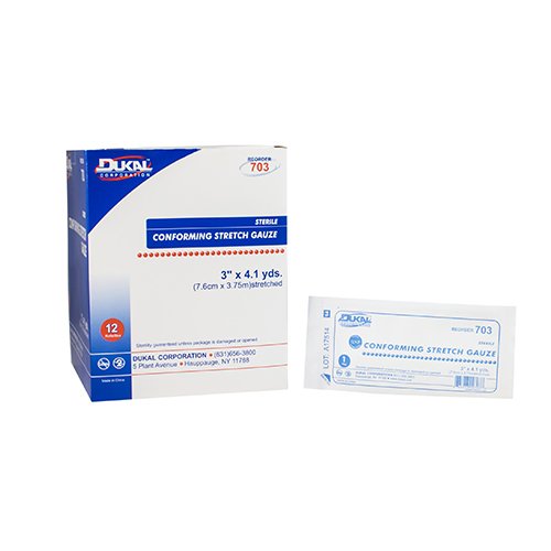 Conforming Bandage Dukal™ 3 Inch X 4.1Yard 1-Ply Sterile 1 per Pack