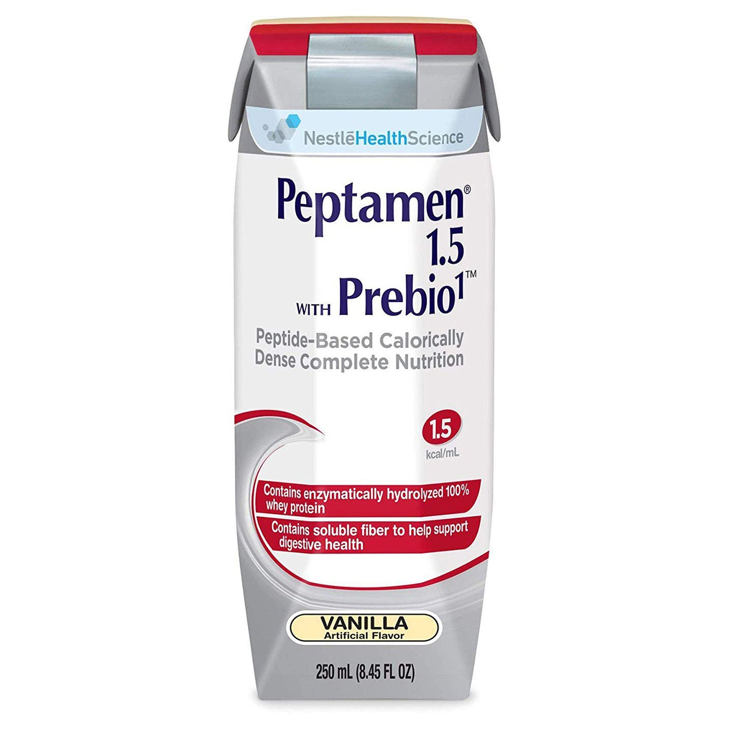 Oral Supplement Peptamen® 1.5 with Prebio 1™ Vanilla Flavor Liquid 250 mL Carton
