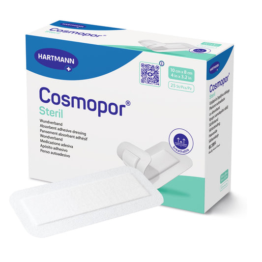 Island Dressing Cosmopor® Steril 3-1/5 X 4 Inch Rectangle Sterile Water Resistant Backing