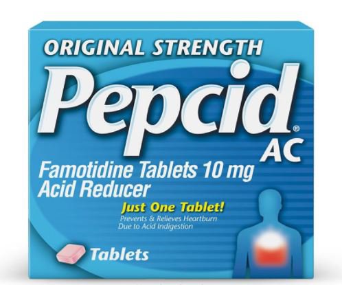 Antacid Pepcid® AC 10 mg Strength Tablet 30 per Box