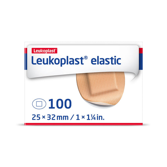 Adhesive Strip Leukoplast® Elastic Cross-Elastic Material Tan 1-1/4 Inch Diameter Sterile