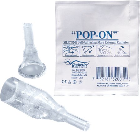 Male External Catheter Pop-On® Self-Adhesive Strip Silicone X-Large