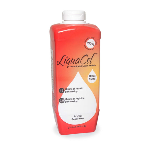 Oral Supplement LiquaCel® Apple Flavor Liquid 32 oz. Bottle