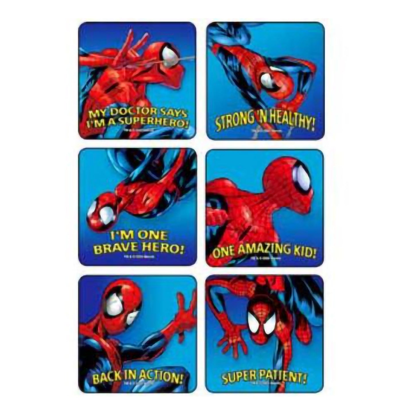 Kids Love Stickers® 90 per Pack Spider-Man Strong n Healthy Sticker 2-1/2 Inch