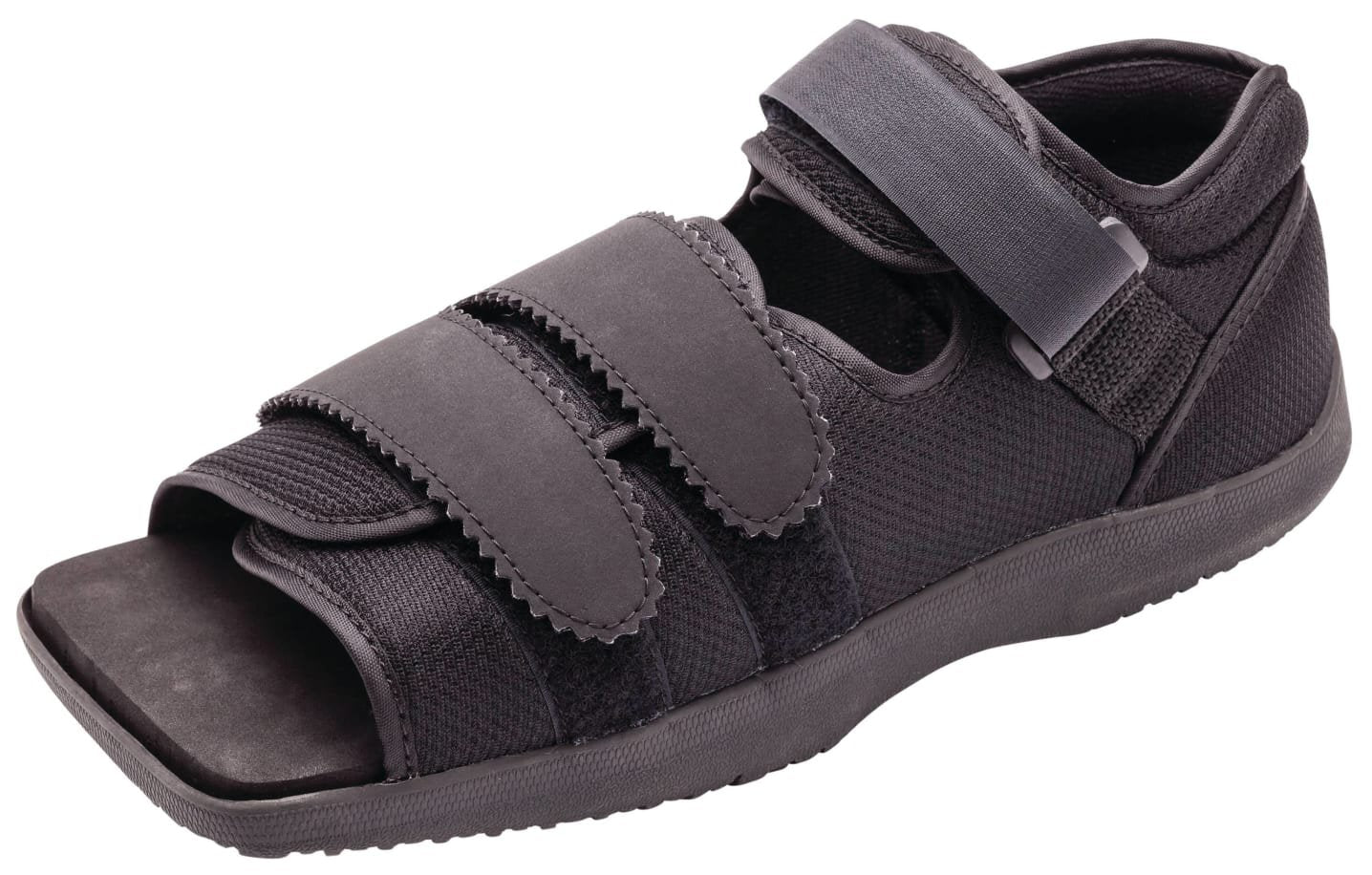 Square Toe Post-Op Shoe Small Male Black
