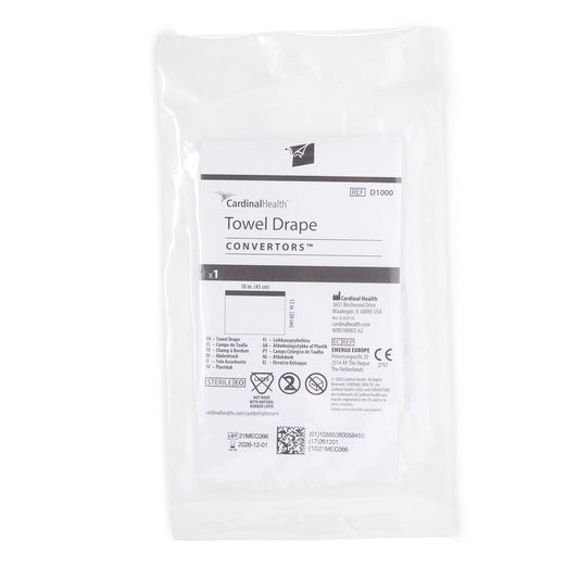 General Purpose Drape Towel Drape with Adhesive Strip 18 W X 12 L Inch Sterile